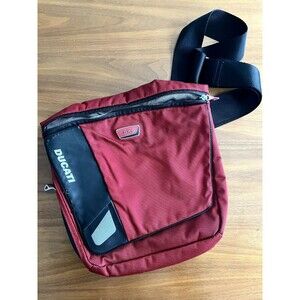 TUMI Ducati Shoulder Messenger Bag Red Crossbody